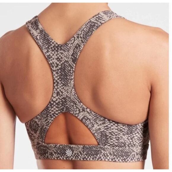 Athleta Snake Print Racerback Sports Bra – Size S (GUC) - Picture 3 of 7